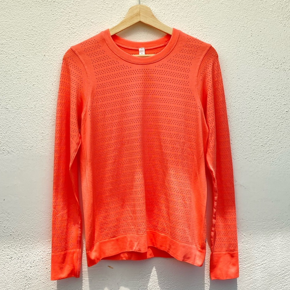 Lulu Lemon Orange Long Sleeve